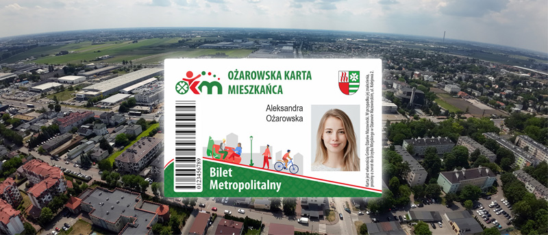 aktualność: Ożarowska Karta Mieszkańca zintegrowana z Biletem Metropolitalnym